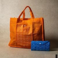 Printed Non Woven Folding Bags, One small pocket