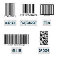 Product Labels barcode, Label Size Custom, matte Image