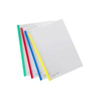 Pvc Slide Binder File Clips, Translucent back and front