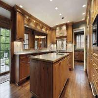 PVC Wood Kitchen Cabinets, Super easy to clean