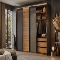 Readymade Sliding Wardrobe, Heavy to slide easily