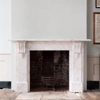 Rectangular Marble Fireplace