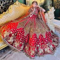 Red Bridal Lehenga