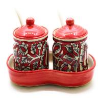 Red Pickle Jar