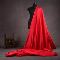 Red Plain Silk Fabric
