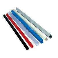 Red Plastic Slide Binder, Clear material for visibility