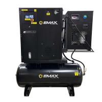 rotary screw air compressor with dryer,  space-saving