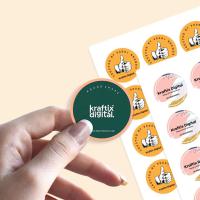 Round Shape Sticker Label Printing, Circular die cut