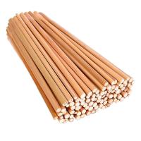 Round Wide Bamboo Sticks, 5mm thickness, natural finish