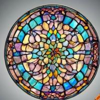 Round Window Glass Design, Finished decoration