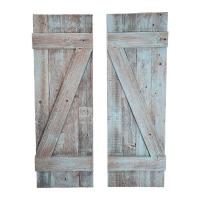 Rustic Wood Window Shutters, 100% reclaimed & recycled