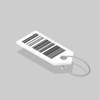 scan tag barcode sticker, smear resistance, matte Image