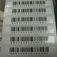 Serial Number Barcode Sticker, Material polyester Image