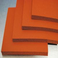 Silicone Sponge Sheet, Red colour, square shape