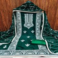 Silk Embroidered Fabrics Dress