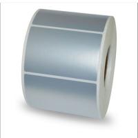 Silver Polyester barcode sticker, tear-resistants