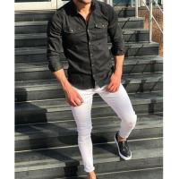 Slim Mens Denim Shirts