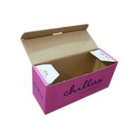 Slipper Packaging Box, Flat corrugated die-cut base Image
