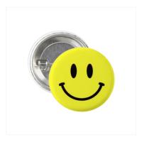 Smiley Yellow Badge