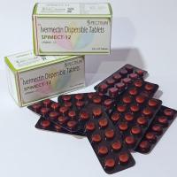 Spimect 12mg Tablets, Oral deworming agent type Image