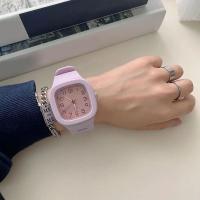 Square Stylish Wrist Watches, Luminous hands feature