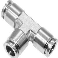 SS Pneumatic Fitting, Push connect types, finish