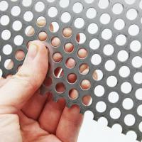 Stainless Steel 304 Perforated Plate, Round, slot holes Image