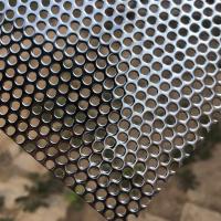 Stainless Steel 304 Perforated Plate, Round, slot holes