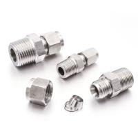 Stainless Steel Double Ferrule Fittings, Dual-grip