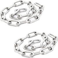 Steel 304 Long Link Chain, DIN 5685-C Standard Compliance Image
