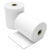 Sticky Cash Register Paper, Shrink wrapped package