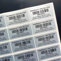 Tamper Evident Barcode sticker, durable print