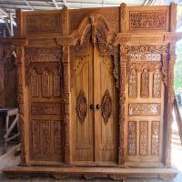 Teak Wood Carving Door, Main, interior room use