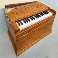 Temple Harmonium , Non-Electric type, Brown color