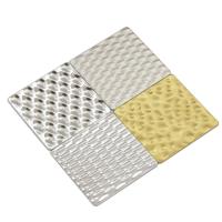 Textured Linen 304 SS Sheet, Tactile and visual texture