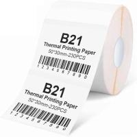 Thermal Barcode Sticker, Pack Type roll, white Image