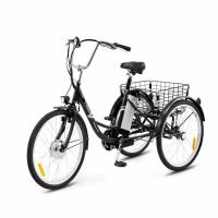 Three Wheel Bicycle, Black color, hand operated