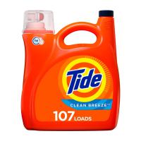 Tide Clean Breeze Liquid Detergent, Fresh scent boost