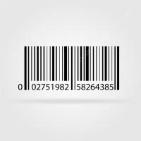 Transparent Barcode Labels, Clear Background Finish