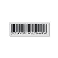 Transparent Barcode Sticker, Polyethylene material
