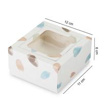 transparent plastic sweet box, Reusable, visible