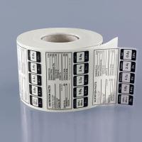 Transparent PVC Barcode Stickers, Clear Finish Image