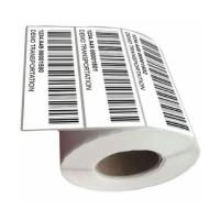 Transparent PVC Barcode Stickers, Clear Finish
