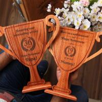 Trophies Natural Wooden 
