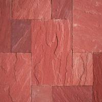 Unpolished Agra Red Sandstone Elegant Natural Red Sandstone