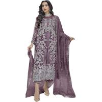 Uni Color Embroidered Suit