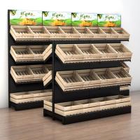 Vegetable Shop Rack Stand, Four way rolling snack