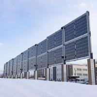 Vertical Solar Panels, East-west facing direction