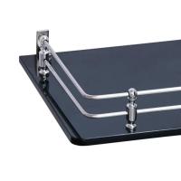 Wall Mounted Set Top Box Stand, Stainless steel, glass