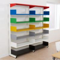 Wall Mounted Stationery Display Rack, 4 shelves